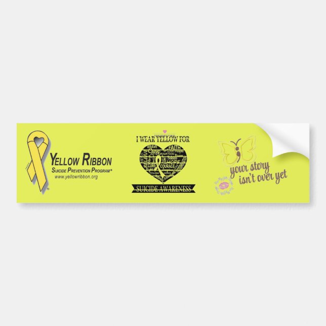 Conciencia del suicidio y pegatina para el (Frente)