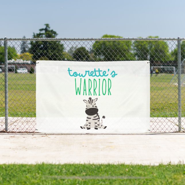 conciencia guerrera de tourette Rótulo de pancarta (in situ)