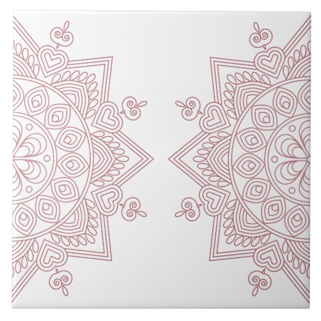 Conciencia Mandala Diseño Baldosas decorativas (Frente)