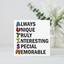 Conciencia sobre autismo Poema artístico de palabr