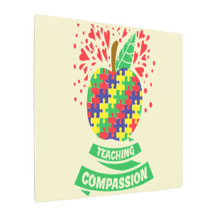 Conciencia sobre el autismo - Arte mural Metalizad