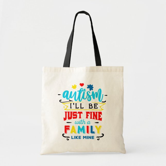 Conciencia sobre el autismo - Bolsa de Tote (Frente)