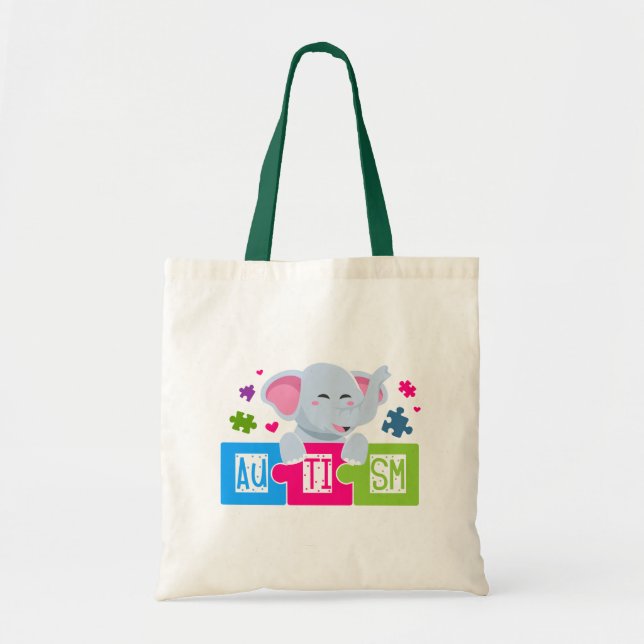 Conciencia sobre el autismo - Bolsa de Tote (Frente)