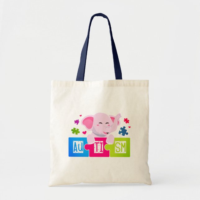 Conciencia sobre el autismo - Bolsa de Tote (Frente)