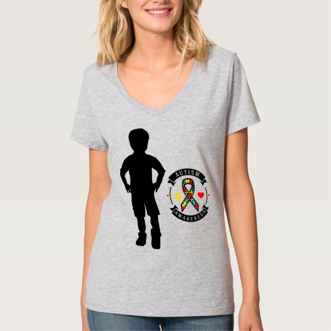 Conciencia sobre el autismo - Camiseta básica de c (Anverso)