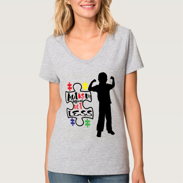 Conciencia sobre el autismo - Camiseta básica de c (Anverso)