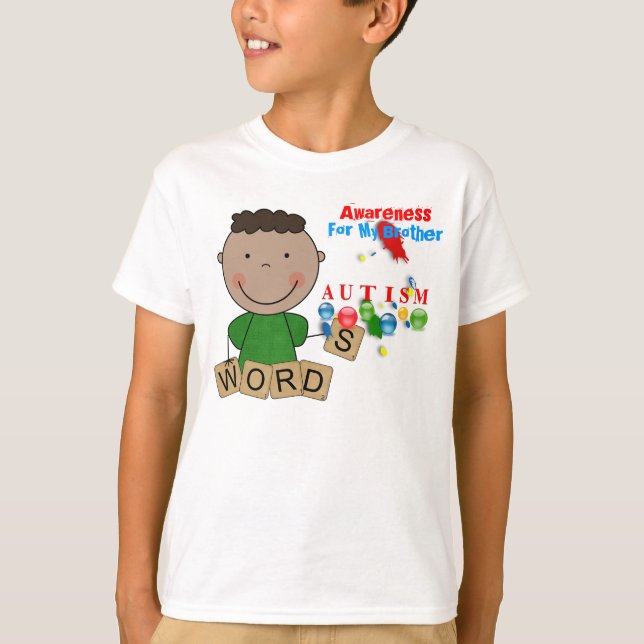 Conciencia sobre el autismo Hermano 3 Camisa (Anverso)