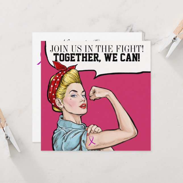 Conciencia sobre el cáncer - Invitación a la cinta (Anverso/Reverso In Situ)