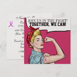 Conciencia sobre el cáncer - Invitación a la cinta