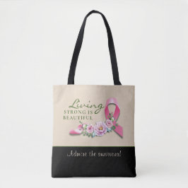 Conciencia sobre el cáncer - La bolsa de la tote e