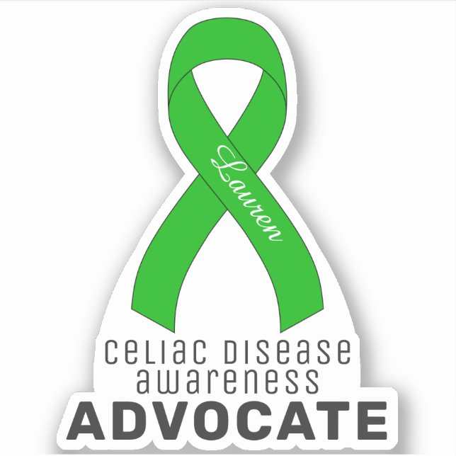 Conciencia sobre la enfermedad del Celio Pegatina  (Anverso)