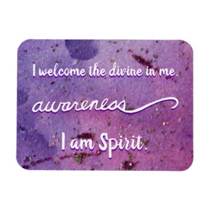 "Conciencia", violeta corona Chakra, dice imanes