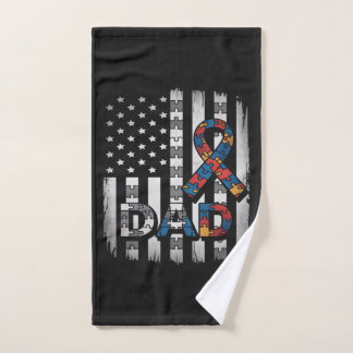 concienciación sobre el autismo papá bandera de EE