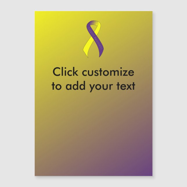 Concienciación sobre el soporte de cinta morada y  (Anverso)