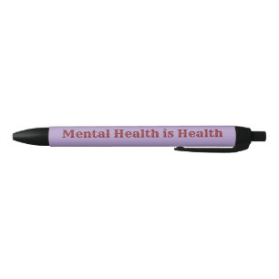 Concienciación sobre la salud mental Pluma de tint