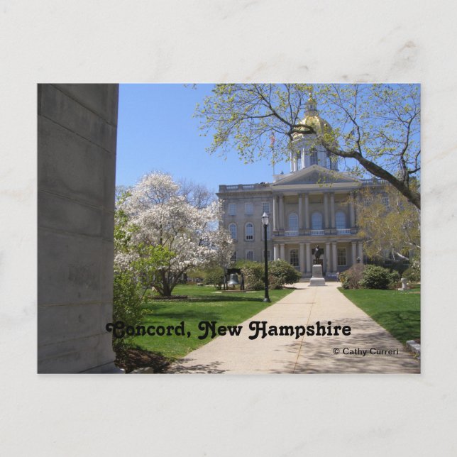 Concord, postal de New Hampshire (Anverso)