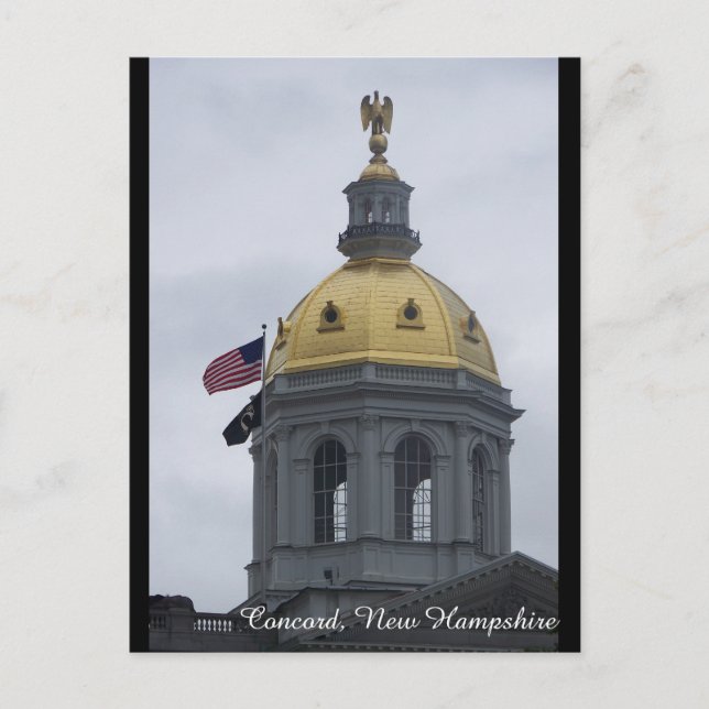 Concord, tarjeta postal New Hampshire (Anverso)