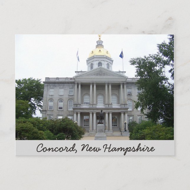 Concord, tarjeta postal New Hampshire (Anverso)