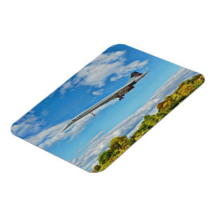 Concorde sobre las finales - imán flexible