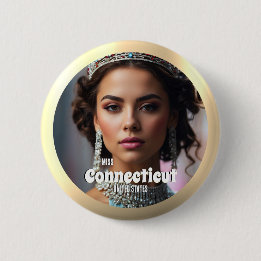 Concurso de Brillo Dorado Pin de Botón Personaliza