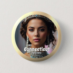 Concurso de Brillo Dorado Pin de Botón Personaliza