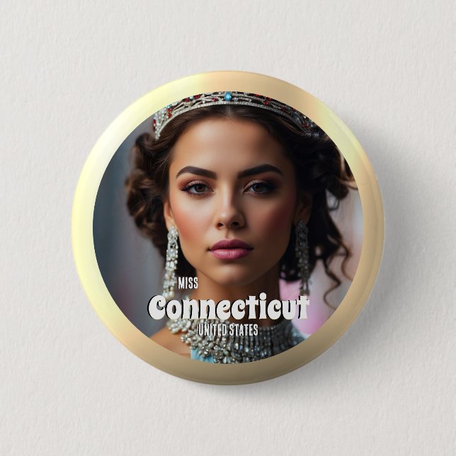 Concurso de Brillo Dorado Pin de Botón Personaliza (Anverso)