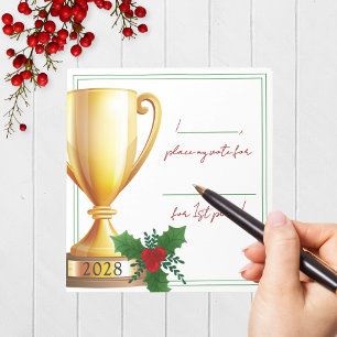 Concurso de Festividad Trofeo Bloc de notas de 40