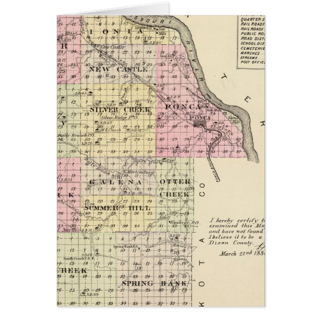 Condado de Dixon, Nebraska (Frente)