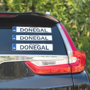 Condado de Donegal Irish Reg Plate Decal Pegatinas