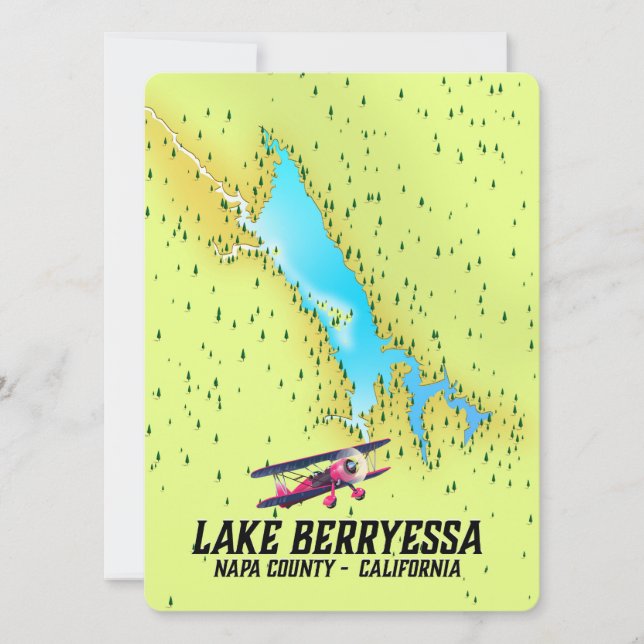 condado de lake berryessa Napa, California (Anverso)