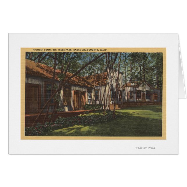 Condado de Santa Cruz, CA - Ciudad Pioneer (Anverso (Horizontal))