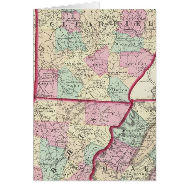 Condados de Clearfield, Cambria y Blair (Frente)