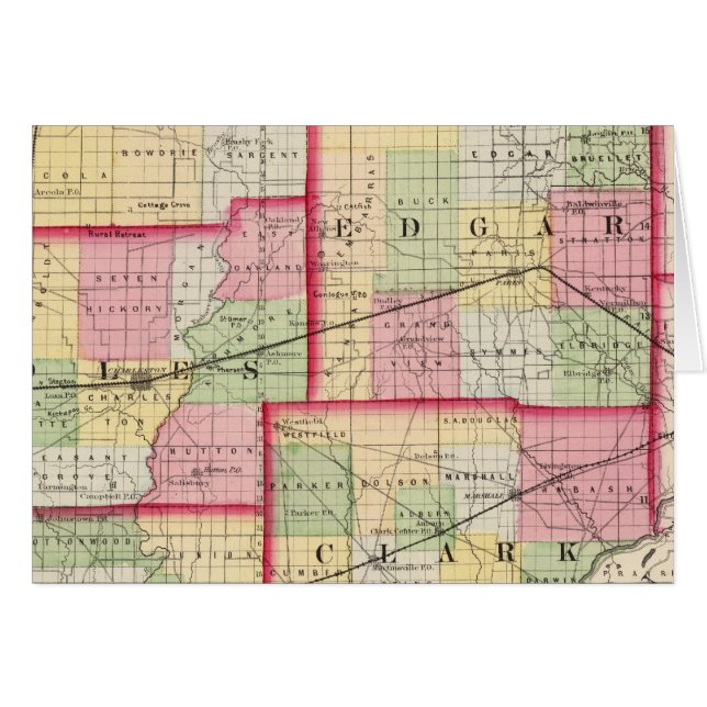 Condados de Douglas, Edgar, Coles, Cumberland, Cla (Anverso (Horizontal))