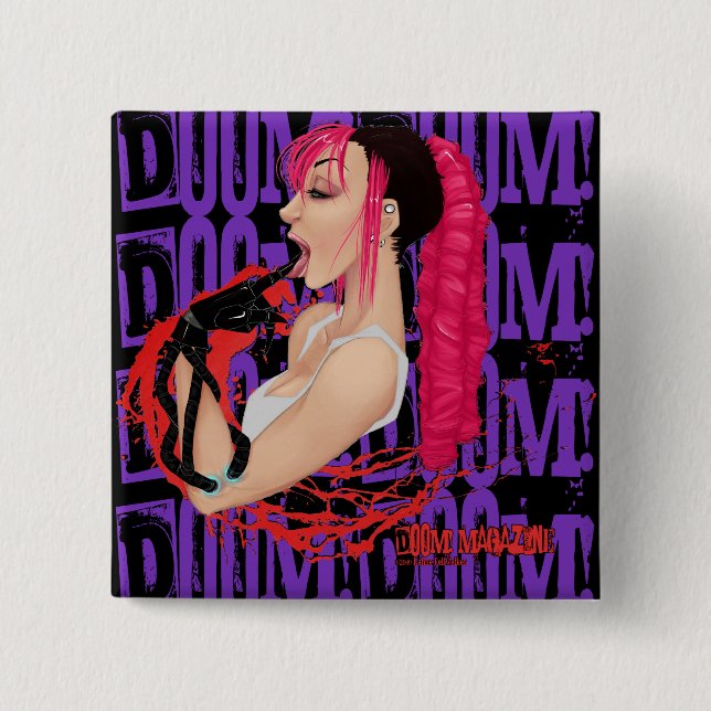 ¡CONDENACIÓN! Botón de la revista "Z" (Anverso)