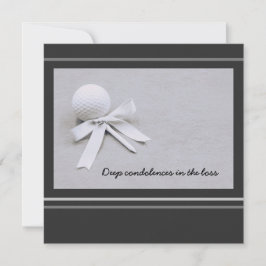 Condolencias de golf en la pérdida de golfista en 