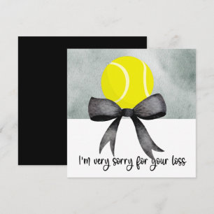 Condolencias de tenis Perdón por tu pérdida