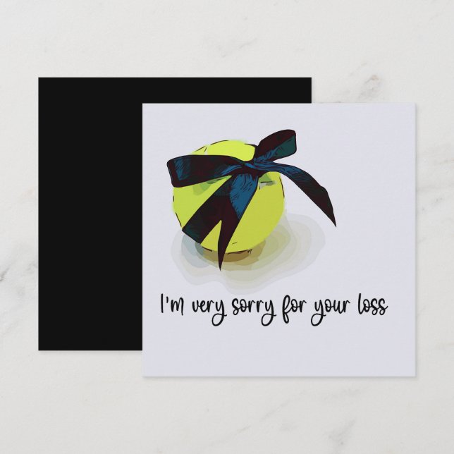 Condolencias de tenis Perdón por tu pérdida (Anverso / Reverso)