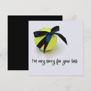 Condolencias de tenis Perdón por tu pérdida