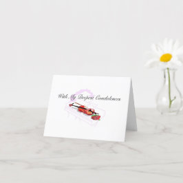 Condolencias más profundas de la tarjeta de saludo