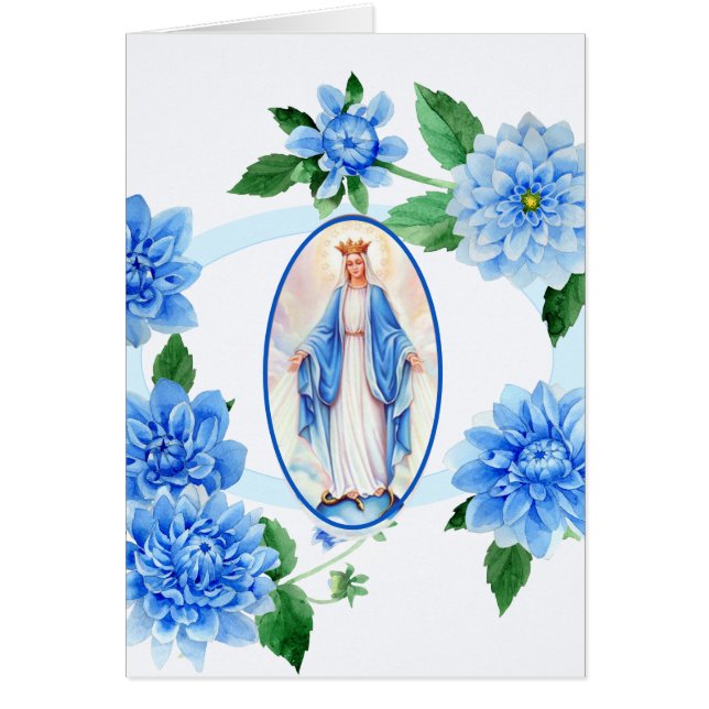 Condolencias Solidaridad Gracias Virgen Católica M (Frente)