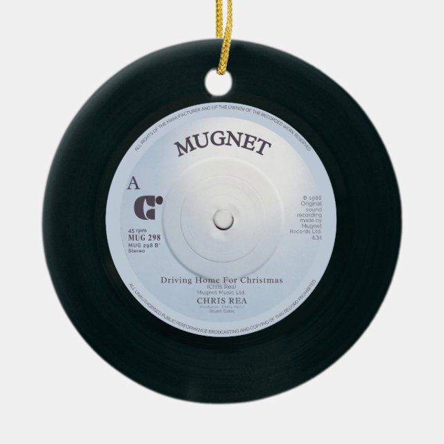 Conducción A Casa Para Navidades Ornamento Cerámic (Frente)