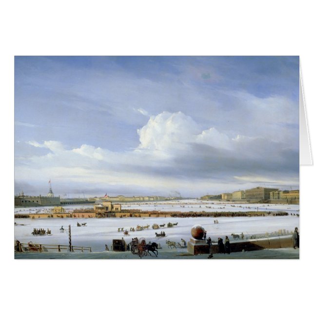 Conducción en el Neva, 1854 (Anverso (Horizontal))