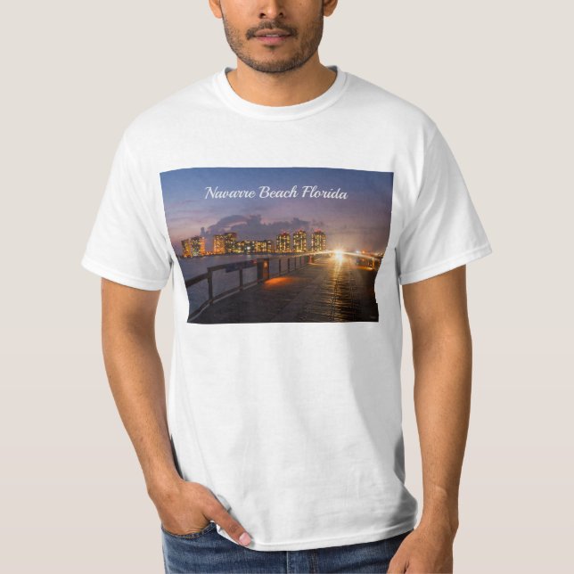 Conducción En Navarre Beach Pier Camiseta (Anverso)