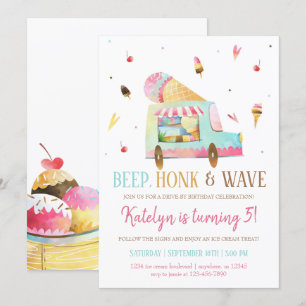 Conducción Por Invitación Al Cumpleaños De Ice Cre