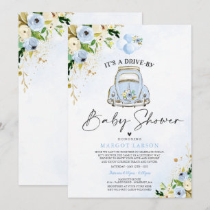 Conducción Por Invitación De Baby Shower Floral Az