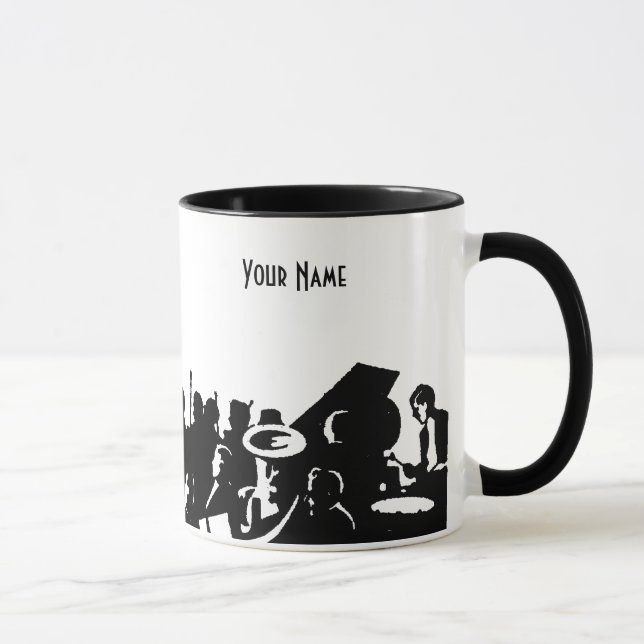 Conduciendo la música - taza personalizada (Derecha)