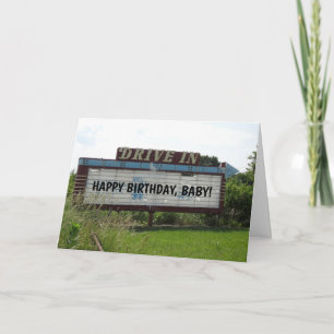 CONDUCIR EN TARJETAS DE CUMPLEAÑOS DE PELÍCULA