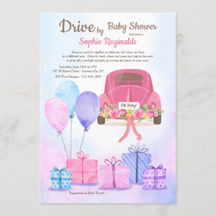 Conducir por invitación de Baby Shower