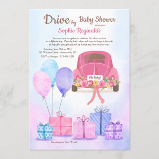 Conducir por invitación de Baby Shower