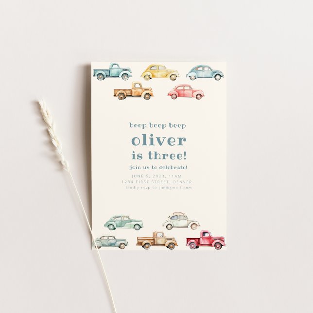 Conducir Sobre La Invitación De Cumpleaños Del Cam (Subido por el creador)